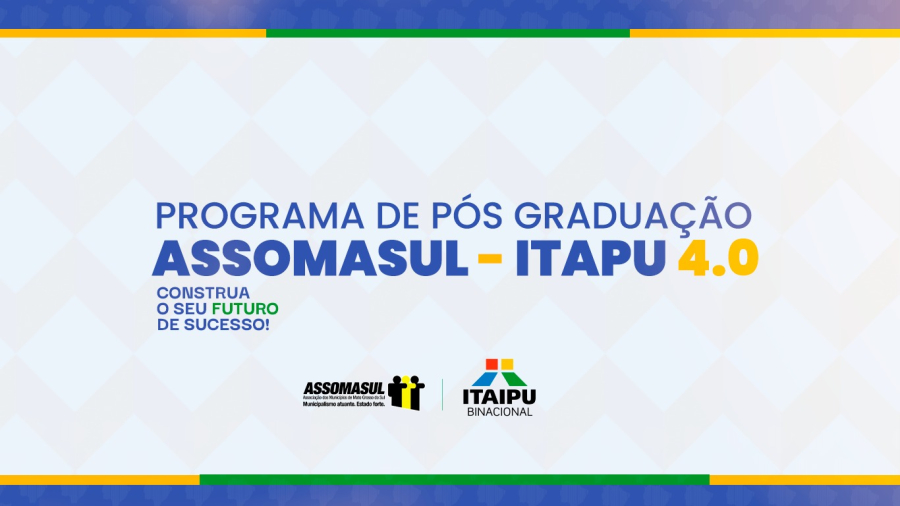 Educação: Assomasul lança programa de Pós-Graduação com apoio da Itaipu Binacional